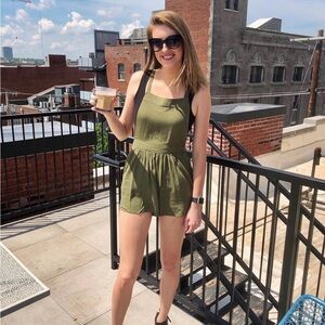 Forever 21 Olive Green Romper